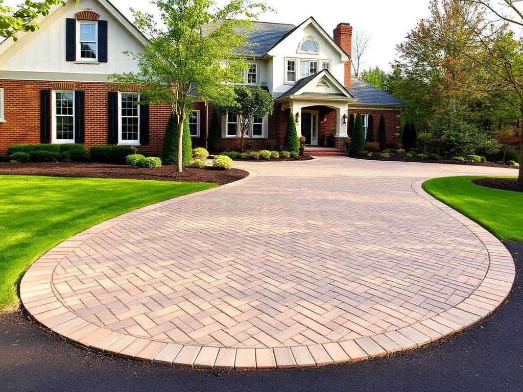 Finished paver surface installed by Gotham Home Services