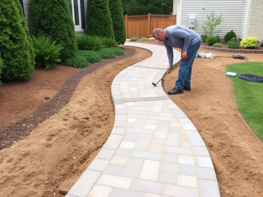 Residential paver project in the New York service area